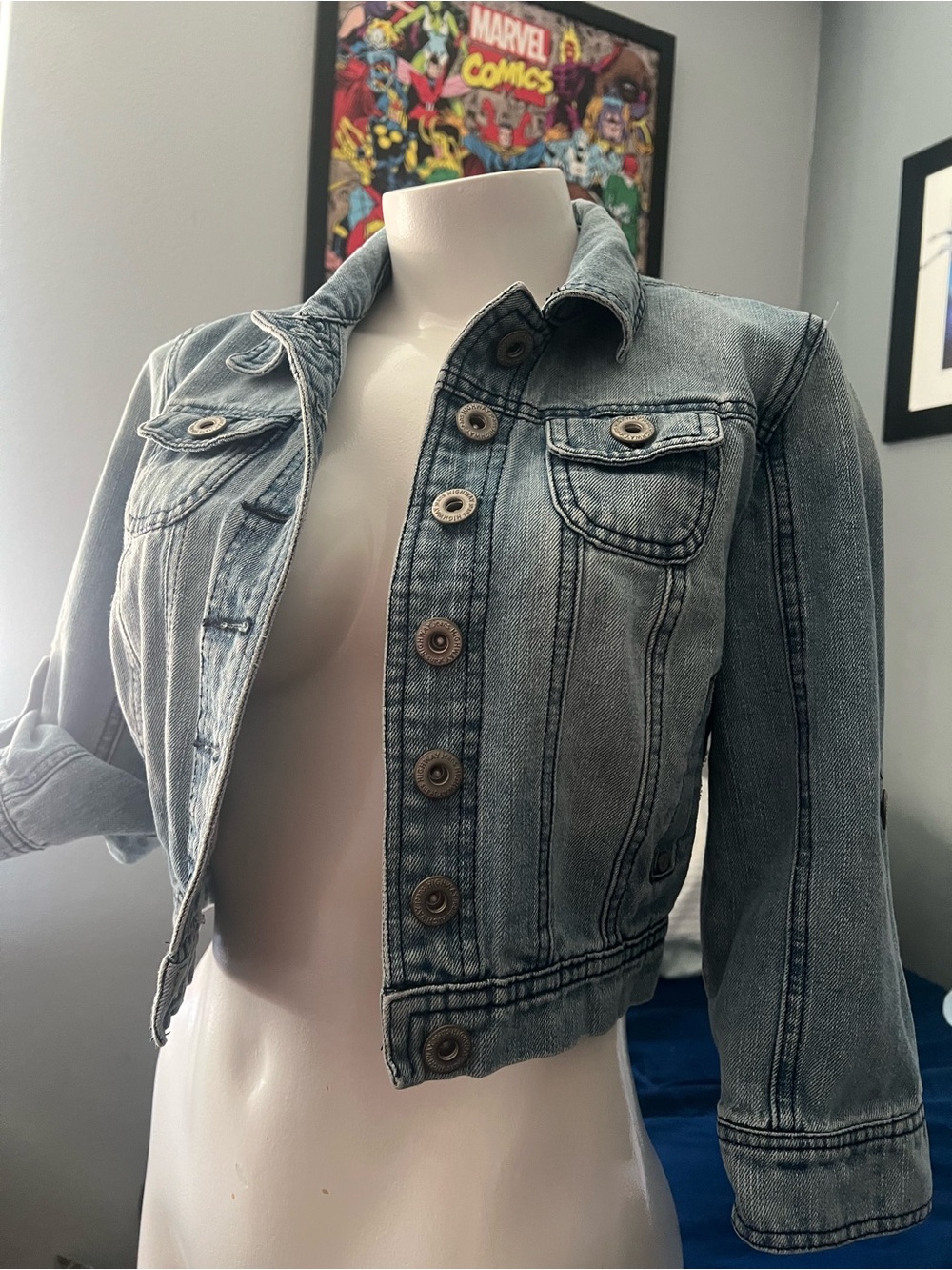 Highway Jeans Light Blue Washed Denim Jacket